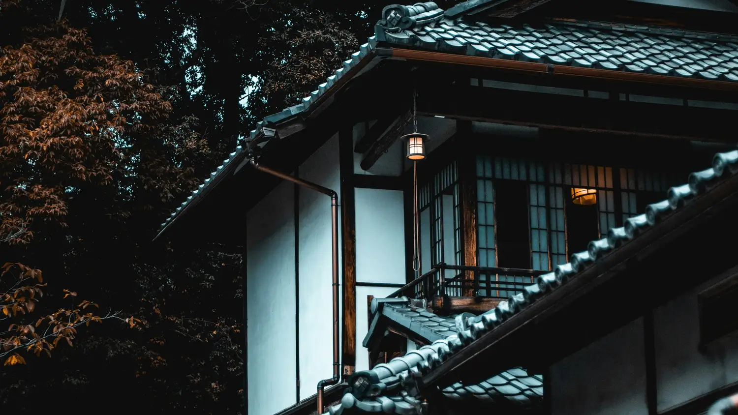 white and brown house beside tree
